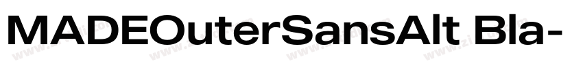 MADEOuterSansAlt Bla字体转换